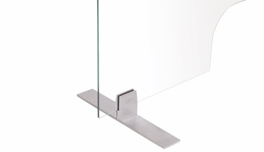 Protector Frameless Glass Countertop Barrier
