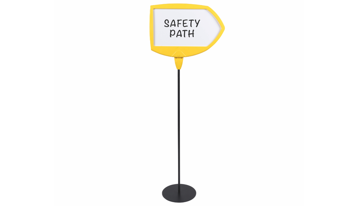 Magnetic Drywipe Safety Floor Signs