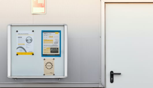 MasterVision Weather Proof Top Hinged Lockable Board