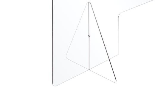 Protector Frameless Acrylic Countertop Barrier