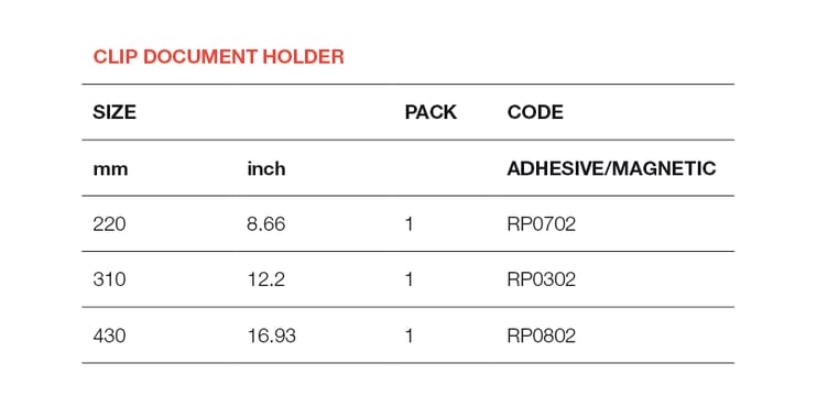 Clip Document Holder