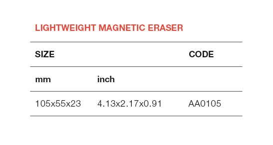 Lightweight Magnetic Eraser