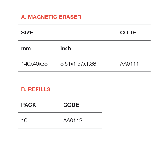 Magnetic Eraser and Refills
