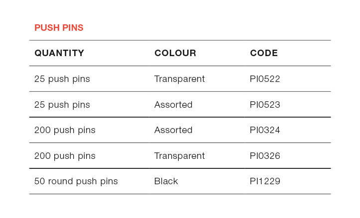 Push Pins