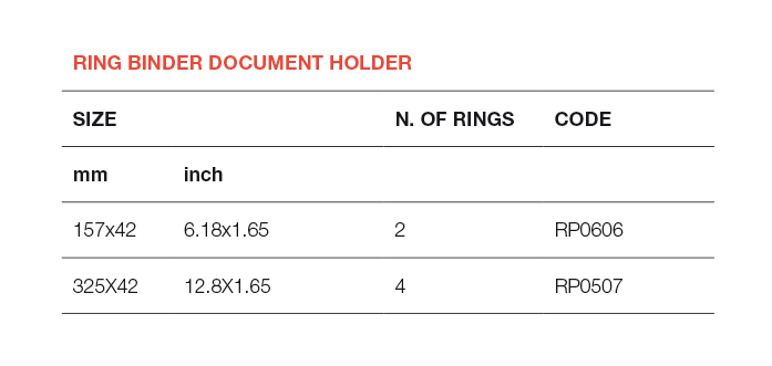 Ring Binder Document Holder
