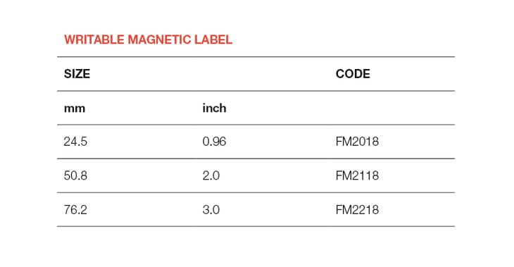 Writable Magnetic Label